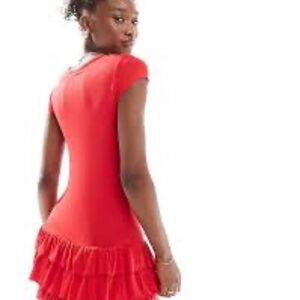 Arden B Red Mini Dress